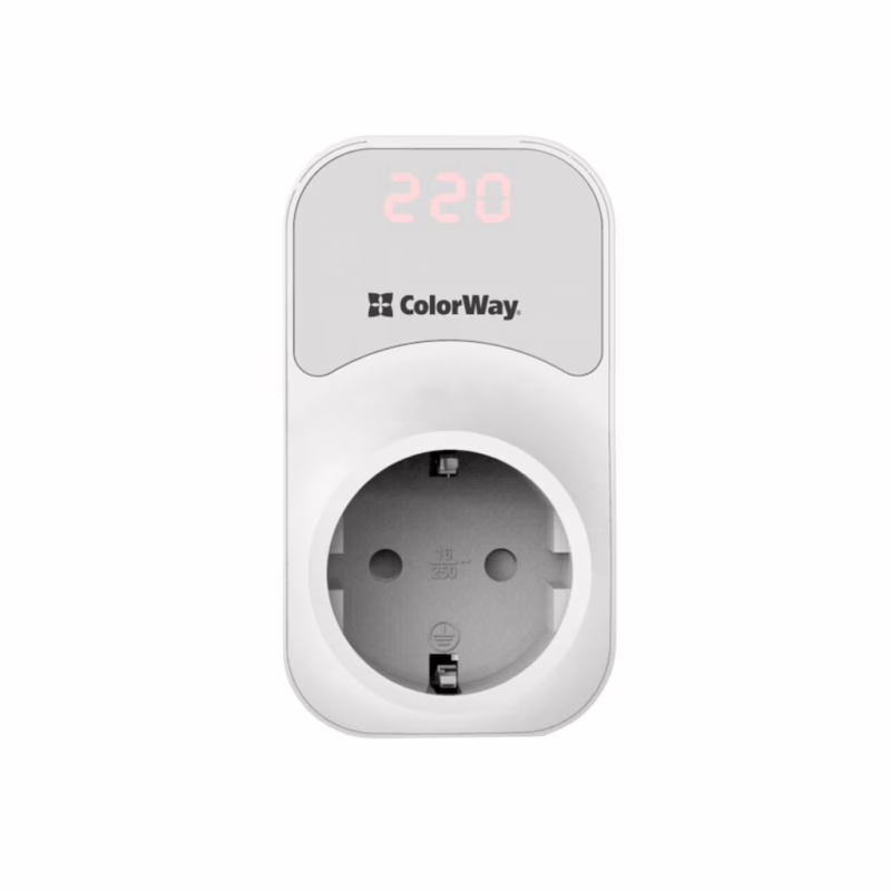 Реле напряжения ColorWay DS1, white (CW-VR16-01D)