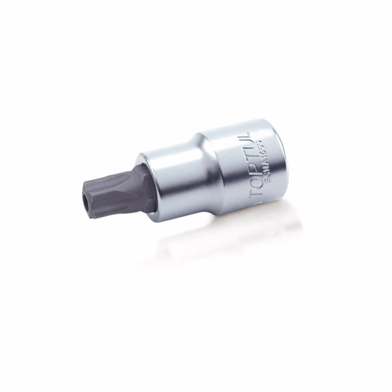 Торцевая головка Toptul с насадкой 5-гранной TORX T20 37мм 1/4" с отверстием (BCNA0820)
