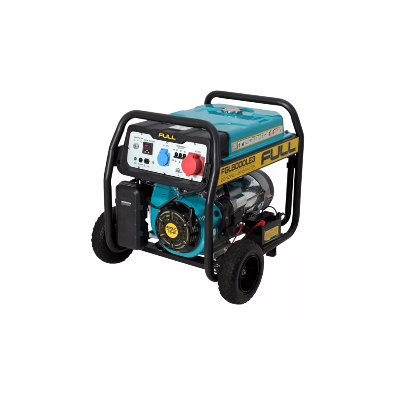 Генератор FULL FGL8000LE3, 3-ф. 380/220V, 8kVA/6,5kW, 25 л, 2.4 л/год, стартер (FGL8000LE3)