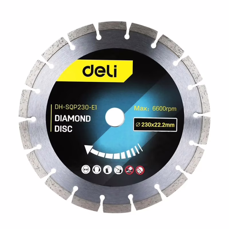 Круг отрезной Deli 230 x 22,2 мм для сухого реза. (EDH-SQP230-E1)