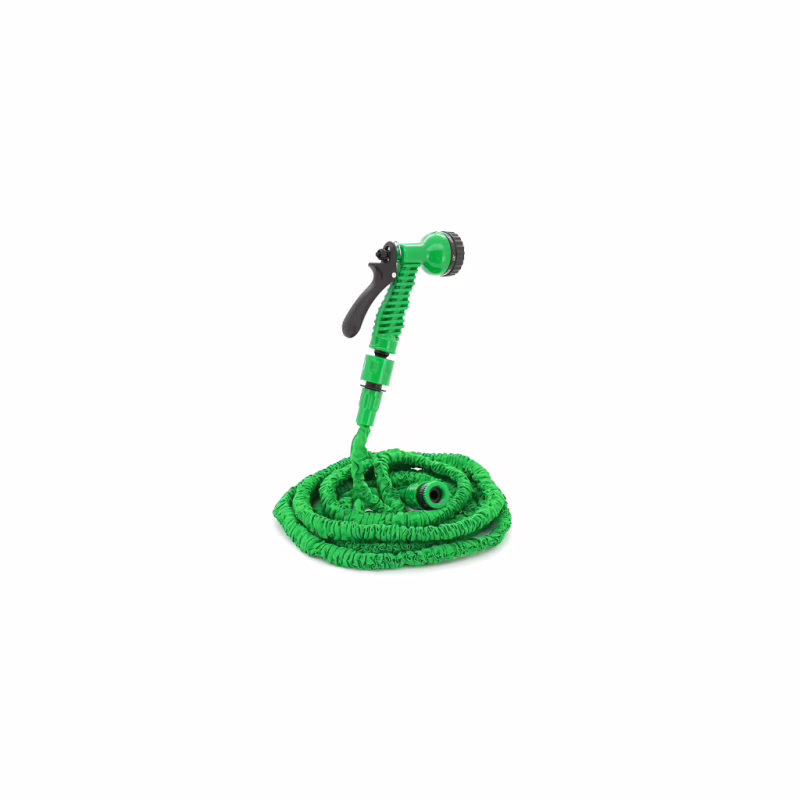 Шланг для поливу Voltronic KY-150G, 5-15м/50ft, + розпилювач, насадка на кран, Green, Box (KY-150G)