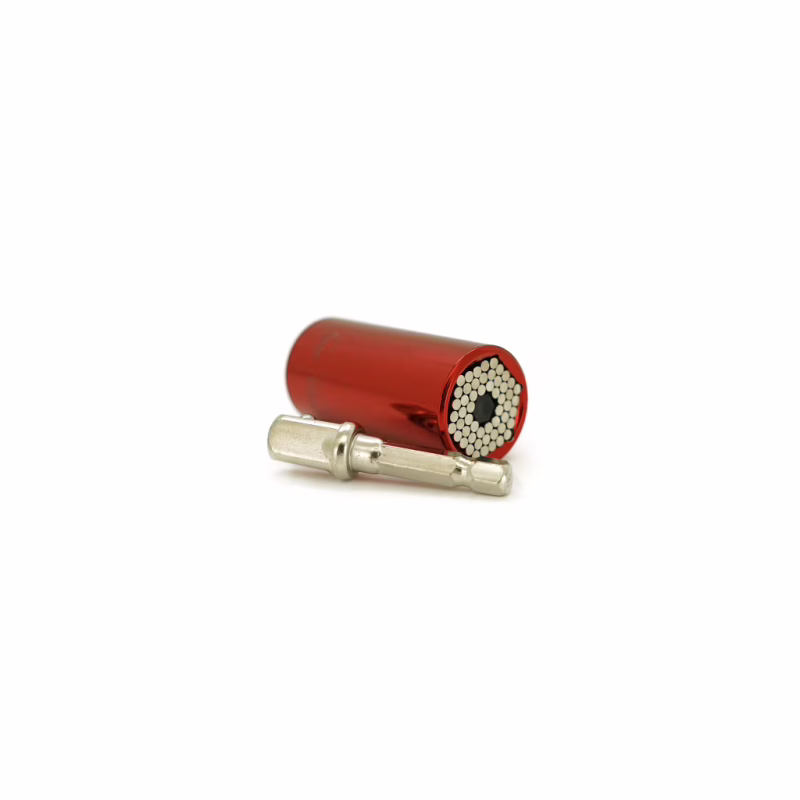 Торцевая головка Voltronic универсальная для шуруповерта 7-19 mm (25*52) 3/4 Red (YT-UnScTRD)