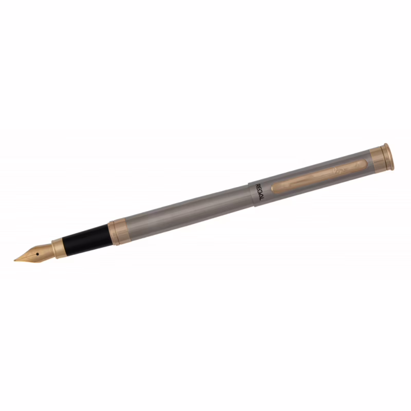 Ручка перьевая Regal Стальной корпус в бархатном чехле Синяя (R68007.F)