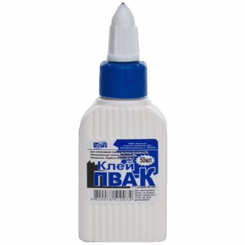 Клей КіП ПВА-К 50 мл із супер ковпачком (GLUE-KIP-PVA-50ML)