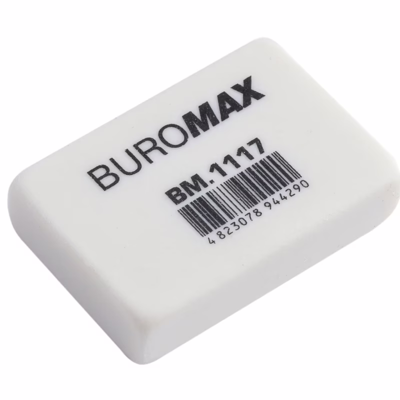 Гумка Buromax М прямокутна 32x22x8 мм біла (BM.1117)