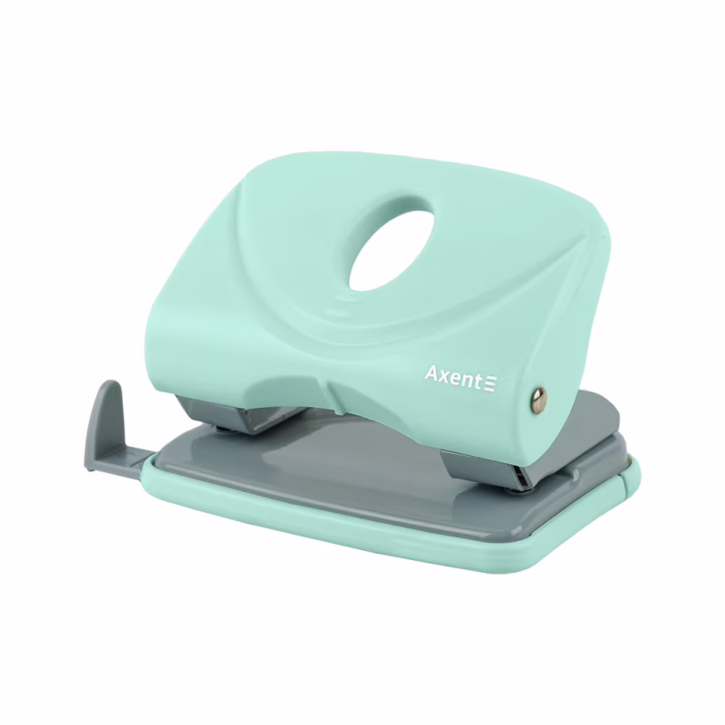 Діркопробивач Axent Welle-2 з пластиковий верх, 20 арк,Pastelini, м'ятний (3820-18-A)