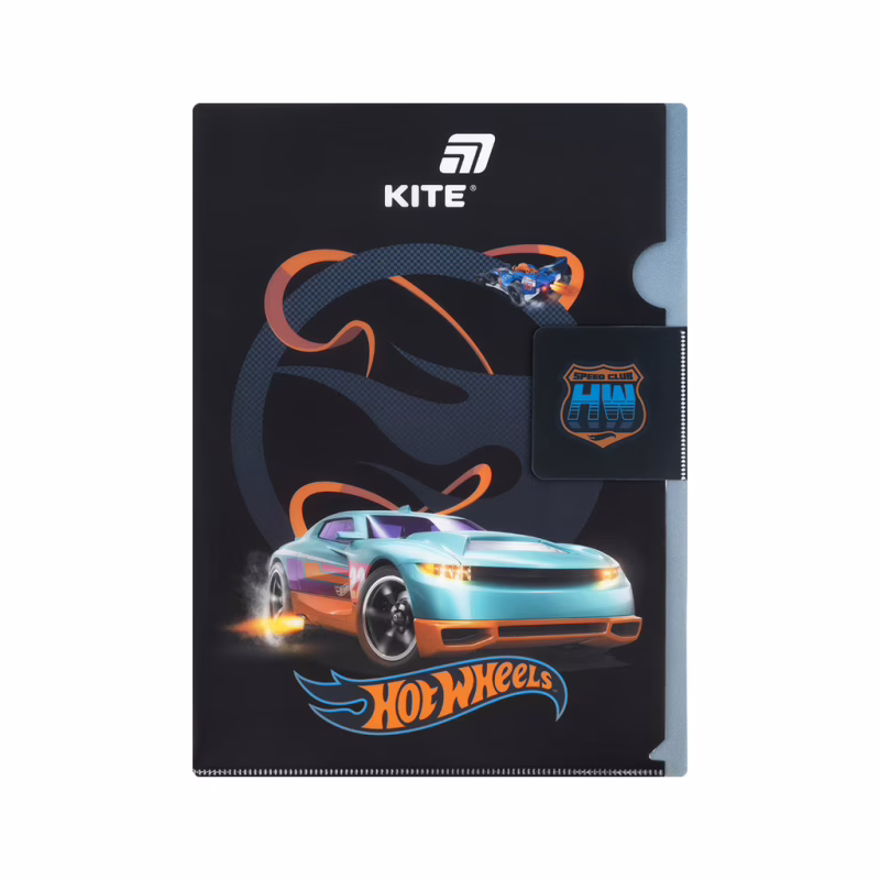Папка – уголок Kite с клапаном A4 Hot Wheels- 2 (HW25-248-2)
