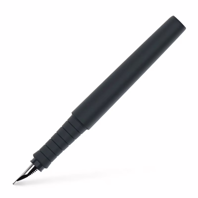 Ручка перьевая Faber-Castell POLY Fountain Pen Black, цвет корпуса черный, перо F (0,5 мм) (32995)