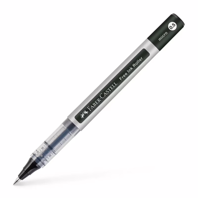 Роллер Faber-Castell Free Ink rollerball, цвет чернил черный, 0,5 мм, одноразовая (29194)