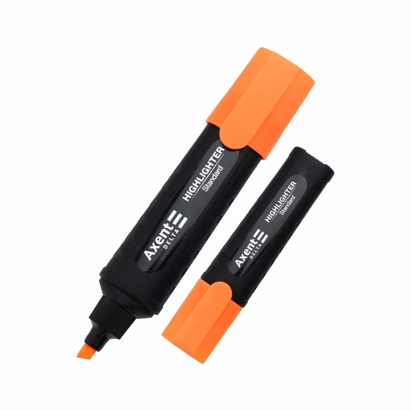 Маркер Axent Highlighter Standard D2505, 1-5 мм клиноп. оранжевый (D2505-12)