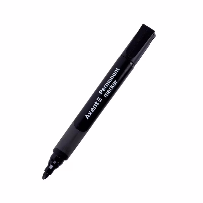 Маркер Axent Permanent Comfort Grip 2542-A, 2 мм круглый черный (2542-01-A)
