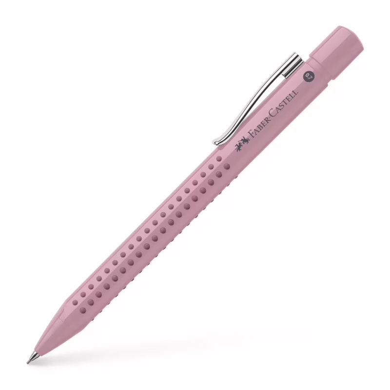 Олівець механічний Faber-Castell Grip 2010, колір корпусу рожевий пудровий, 0,7 мм (32261)