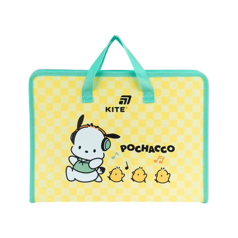 Папка - портфель Kite на молнии A4 Pochacco, 1 отделение (PC26-202)