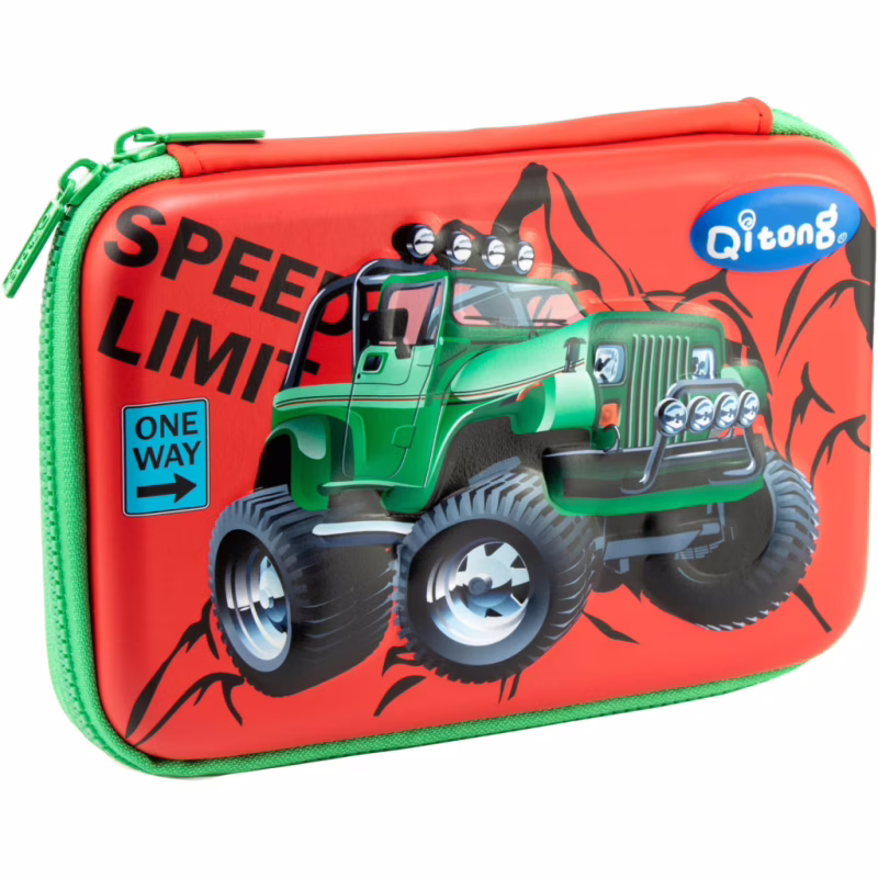 Пенал Cool For School с тиснением, 1 отделение (QT-5704-Red)