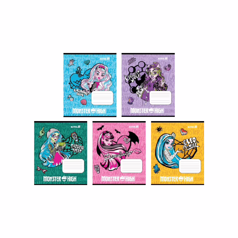 Тетрадь Kite Monster High, 12 листов, клетка (MH25-232)