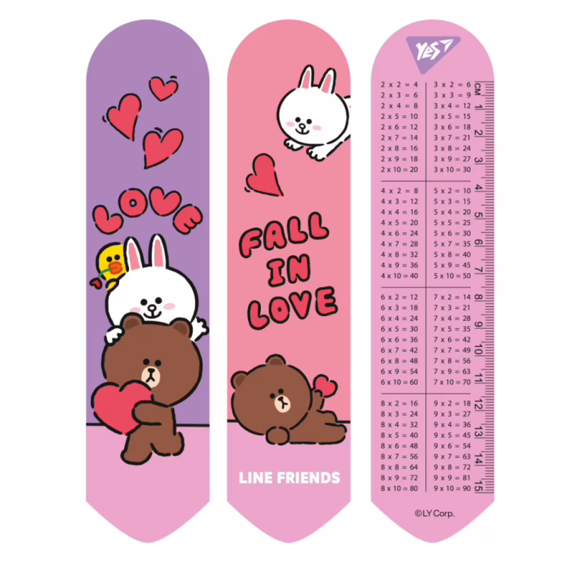 Закладки для книг Yes 2D Line Friends love (708134)