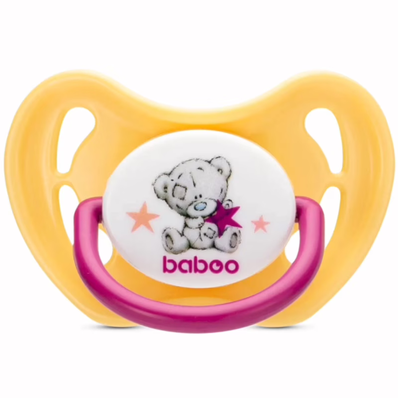Пустышка Baboo Me To You 0+ мес. персиковая (90412)