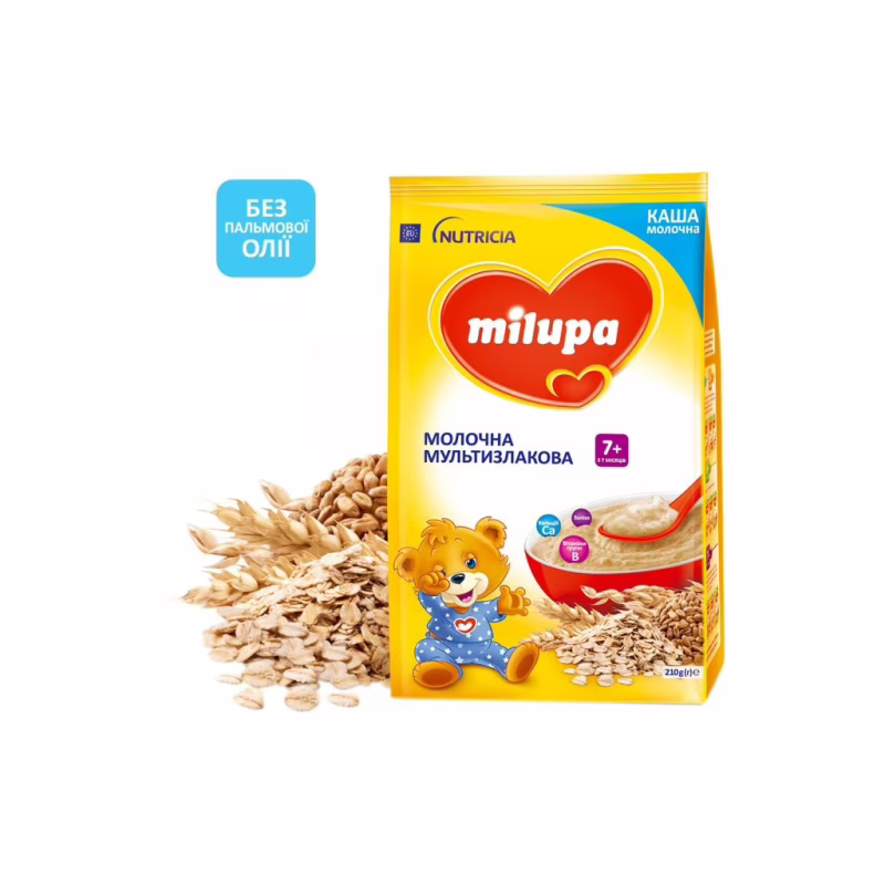 Детская каша Milupa Молочная Milupa Мультизлаковая от 7 месяцев 210 г (5900852047442)