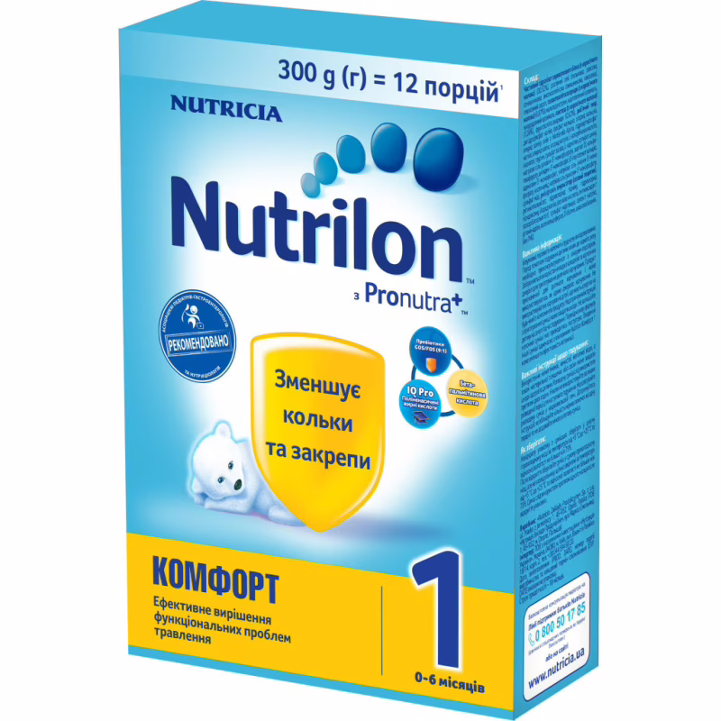 Дитяча суміш Nutrilon 1 Комфорт молочна 300 г (5900852038501)