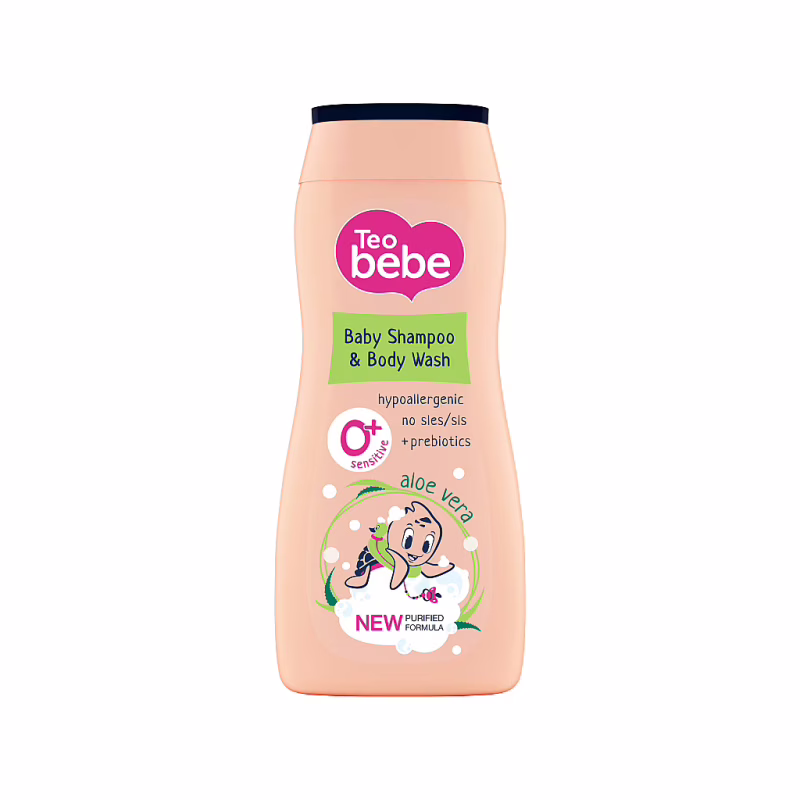 Детский шампунь Teo bebe Алоэ 2 в 1 Для волос и тела 200 мл (3800024045318)