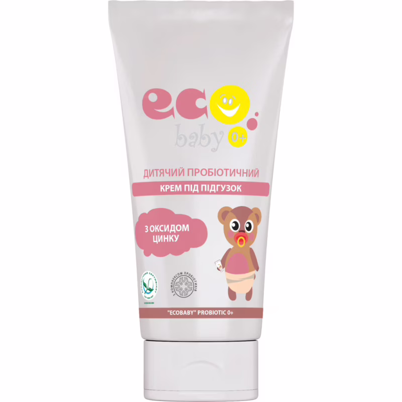 Детский крем EcoBaby під підгузок probiotic 0+ 90 мл (4823115501752)