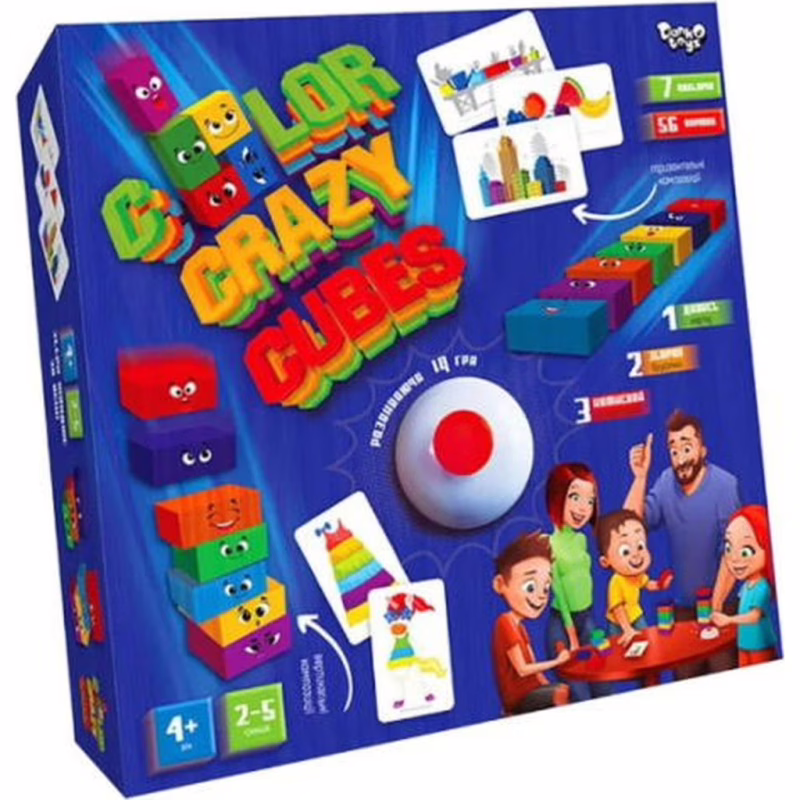 Настольная игра Danko Toys Color Crazy Cubes (укр.) (CCC-02-01U)