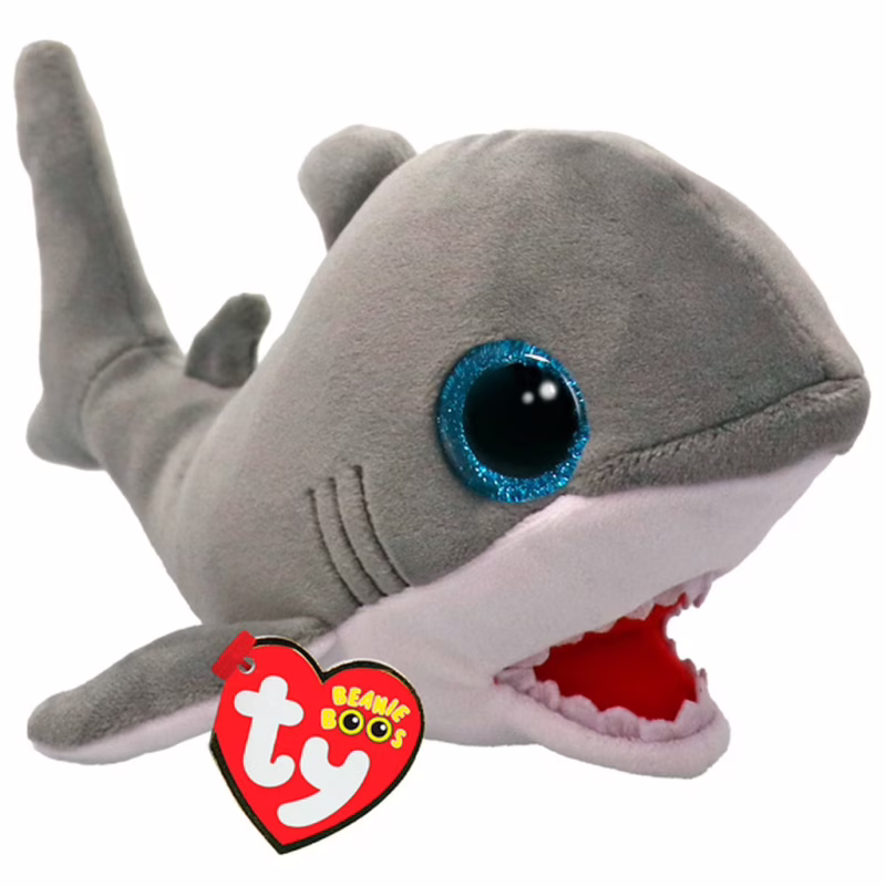 Мягкая игрушка Ty Beanie Babies Серая акула Finnegan 15 см (37376)