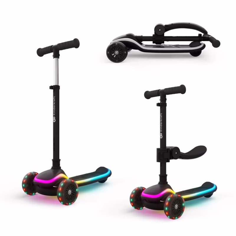 Самокат Kinderkraft 2-в-1 Raket Up Black (KRRAUP00BLK0000) (5902533930029)