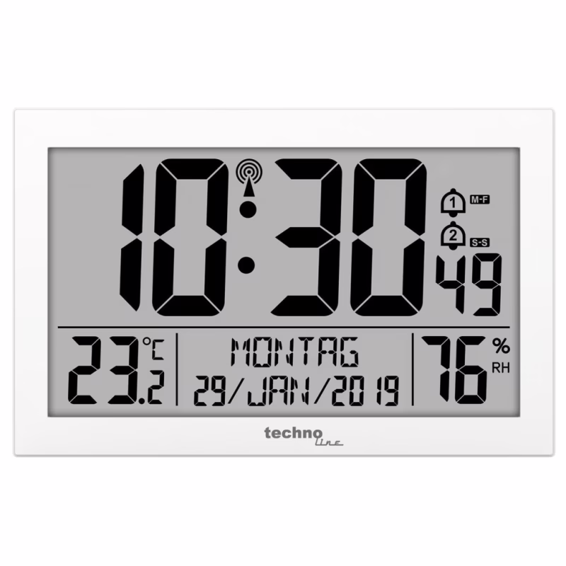 Настінний годинник Technoline White (WS8016 weiss) (DAS303936)