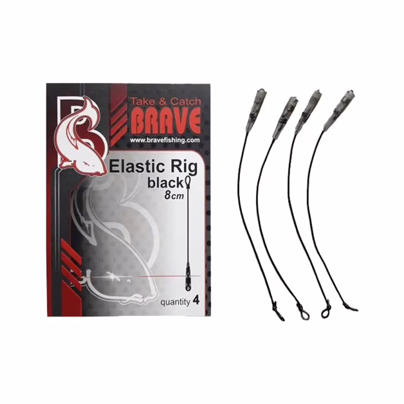 Амортизирующая резина Brave Elastic Rig 8cm Black (4шт/уп) (773.00.06)