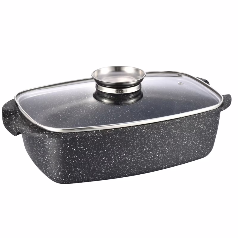 Жаровня Gusto покриття Marble 5,5 л (GT-2504-32)