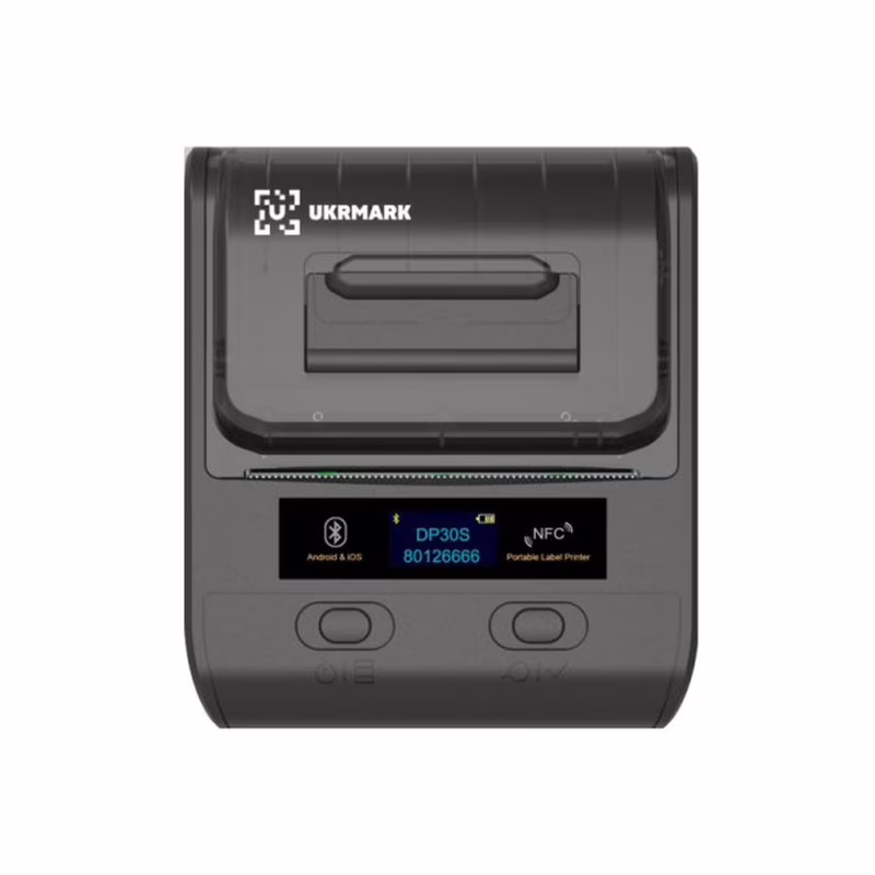 Принтер етикеток UKRMARK DP30BK, USB, Bluetooth, рулони 20-80 мм (900541)
