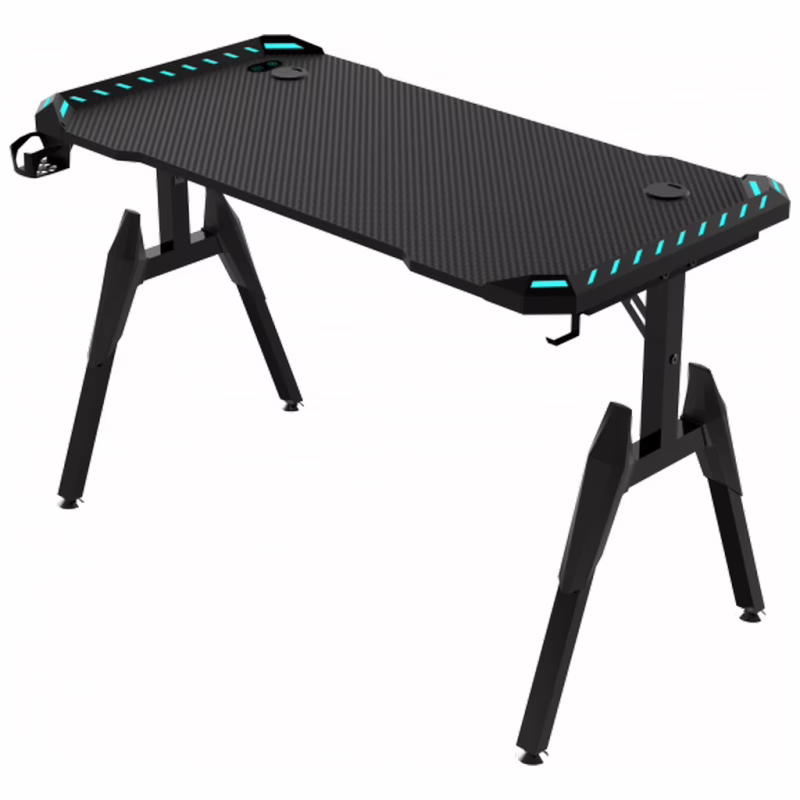Компьютерный стол GT Racer T-1444 (140x60x73) Black