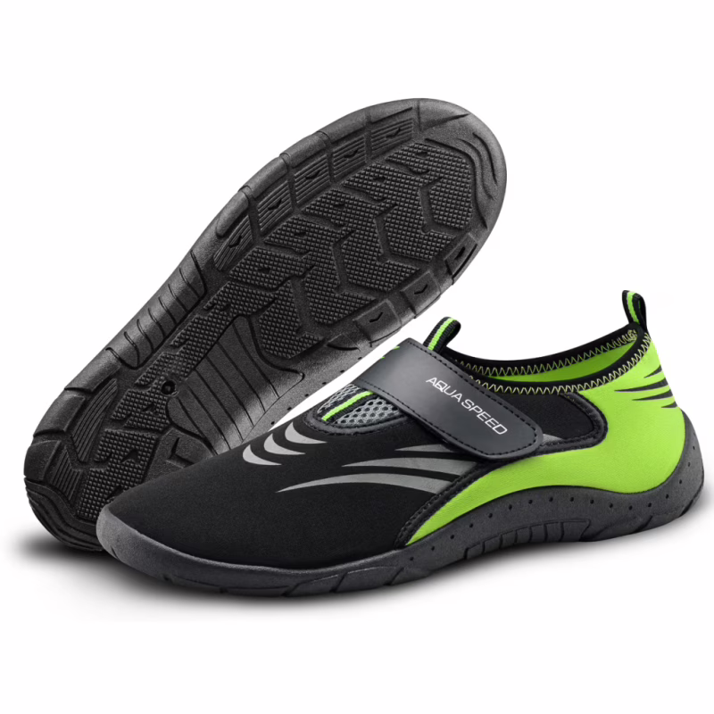 Аквашузы Aqua Speed Aqua Shoe Model 642-27A чорний, сірий, жовтий 44 (5908217676047)