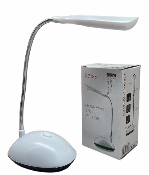 Настільна LED лампа на батарейках 3xAAA гнучка X - 7188, 3867