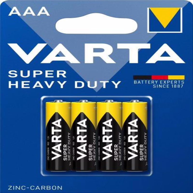 Батарейка Varta R3 (AAA) Super Heavy Duty солевая (блистер)