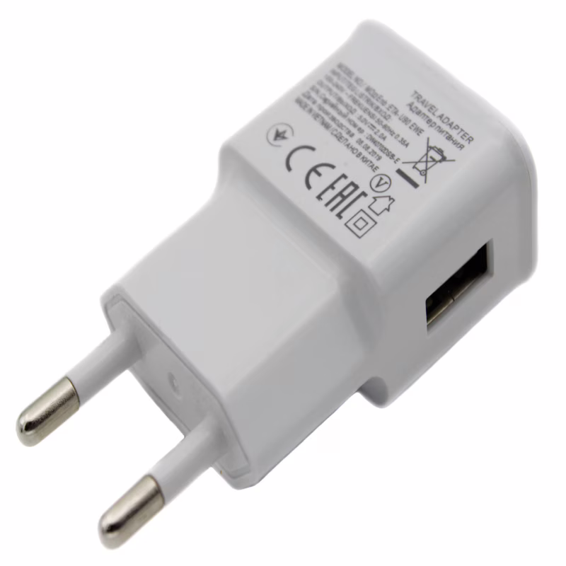 Сетевое зарядное устройство Samsung (1xUSB, 1A), Белый