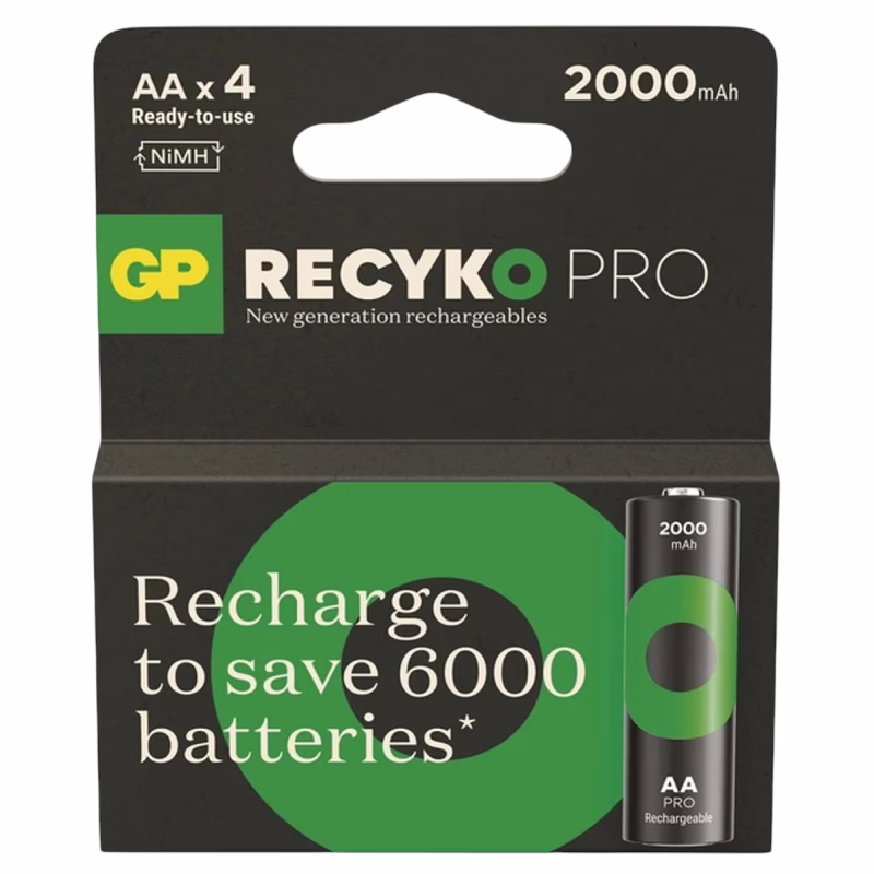 Аккумулятор GP ReCyko Pro AA (R6) Ni-MH 2000mAh 1.2V (4 шт.)