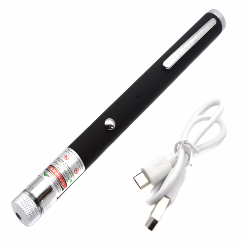 Лазерная указка аккумуляторная Li-ion, Micro-USB (1153)