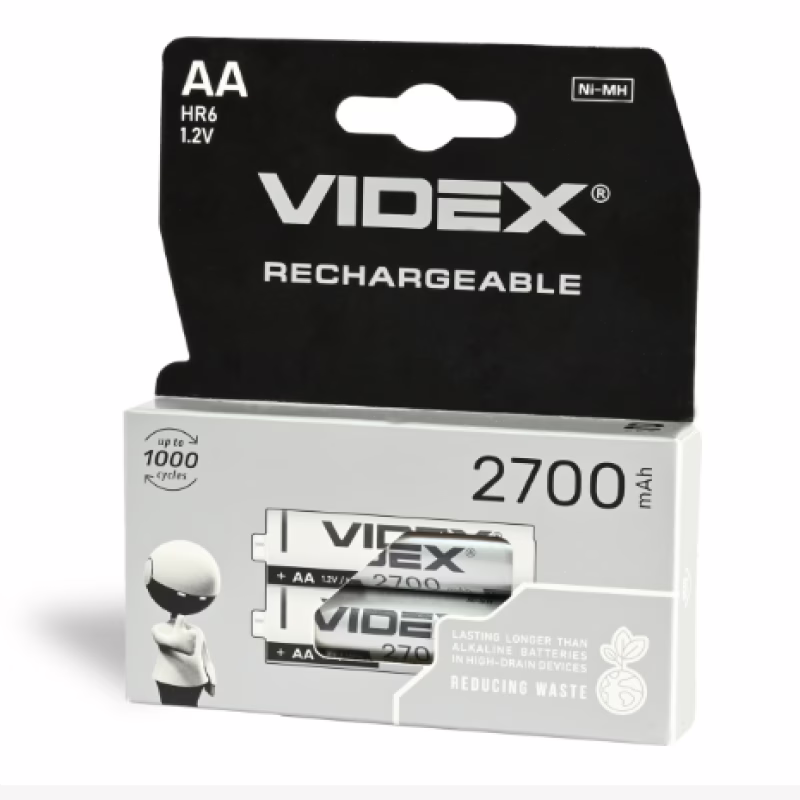 Аккумулятор Videx AA (HR6) Ni-MH 2700mAh 1.2V