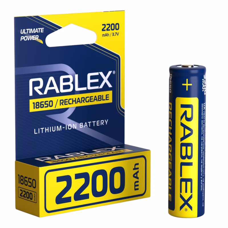 Аккумулятор Rablex 18650 Li-ion 2200mAh 3.7V
