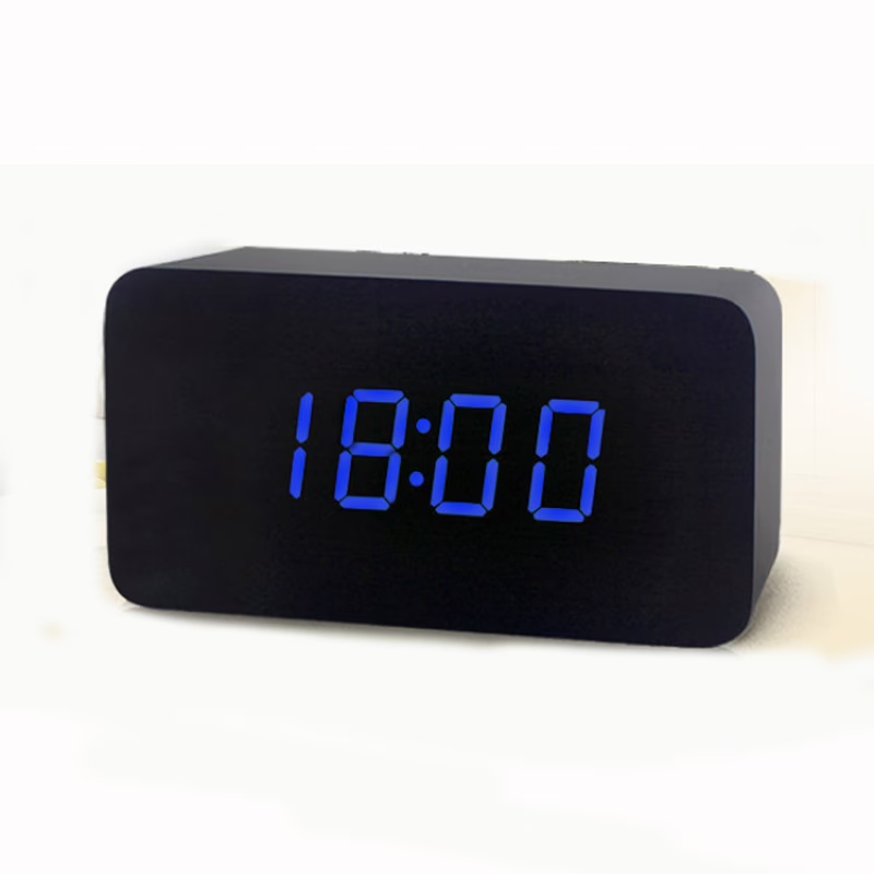 Электронные часы VST-863-1 Blue, температура, подсветка