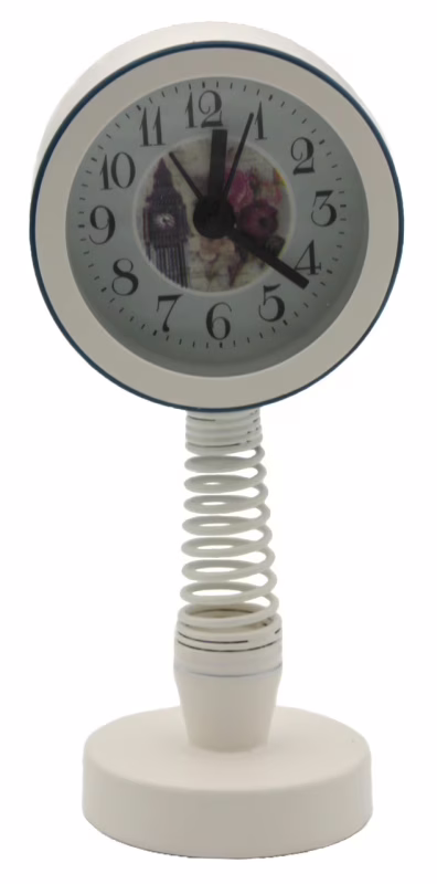 Часы-будильник Quartz 6301 White