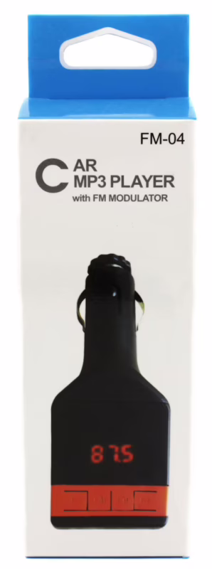 FM-модулятор FM-04 для автомобиля, Bluetooth, MP3, USB, AUX