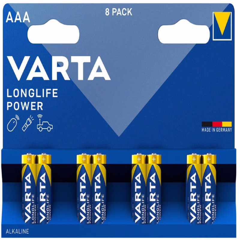 Батарейка Varta LR3/AAA Longlife Alkaline 8 шт