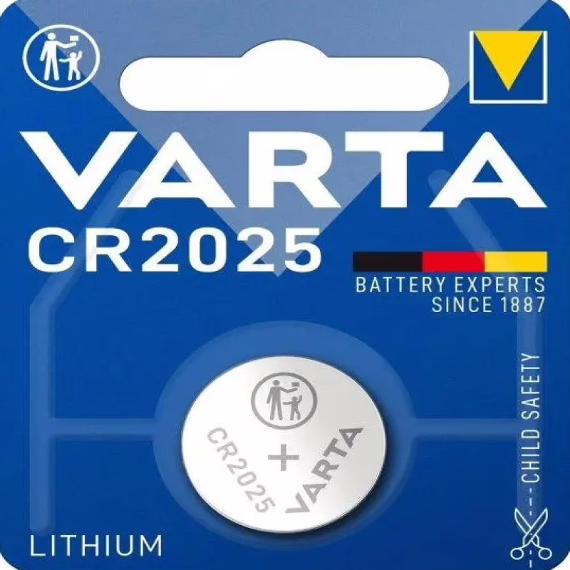 Батарейки-Таблетки Varta CR2025 / 3V блистер 1шт.