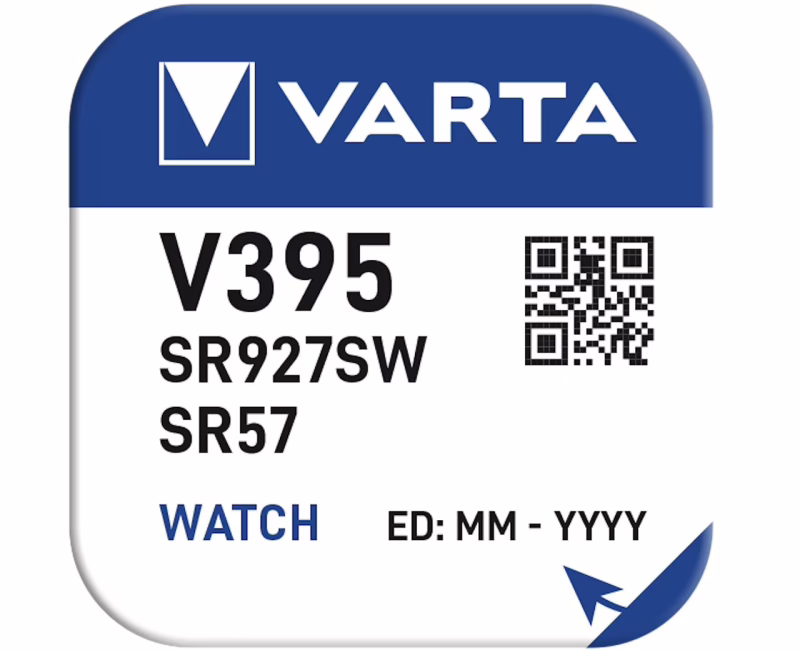Батарейка Varta V395 (SR927W, D395, SR57, RW313) 1.55V