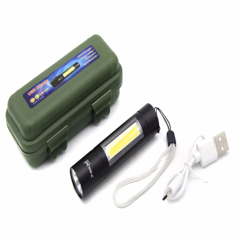 Ручний ліхтар Police BL-510, ЗУ microUSB, XPE+COB