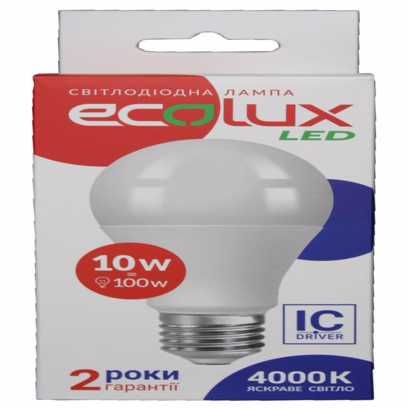 Светодиодная LED-лампа EcoLux 10W E27 4000K