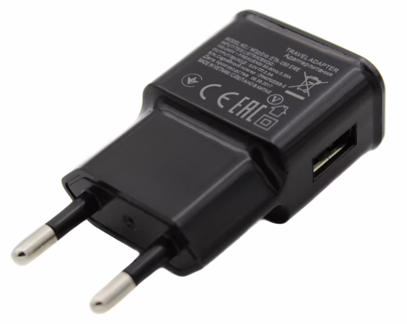 Сетевое зарядное устройство Samsung, 1 × USB, 1A, Black
